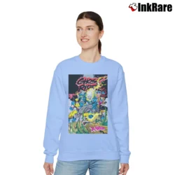 Women’s Ghost Rider 1990s Marvel Comics X Relaxed Sweatshirt in light blue | Soft, Laid-Back Vibe