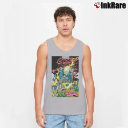 Men’s Ghost Rider 1990s Marvel Comics X Tank Top in sport grey | Breathable, Active-Friendly Design