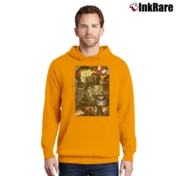 Men’s Ghost Rider Marvel Comics Character Boxes Pullover Hoodie in orange | Cozy, Durable, Modern Fit