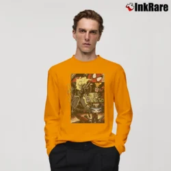 Men’s Ghost Rider Marvel Comics Character Boxes Long-Sleeve Shirt in orange | Sleek, Lightweight, Year-Round Wear