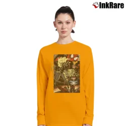 Women’s Ghost Rider Marvel Comics Character Boxes Long-Sleeve Top in orange | Sleek, Versatile, All-Season