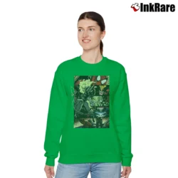 Women’s Ghost Rider Marvel Comics Character Boxes Relaxed Sweatshirt in irish green | Soft, Laid-Back Vibe