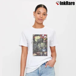 Women’s Ghost Rider Marvel Comics Character Boxes Signature T-Shirt in white | Soft, Flattering Fit