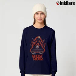 Women’s Ghost Rider Marvel Vintage Long-Sleeve Top in navy | Sleek, Versatile, All-Season