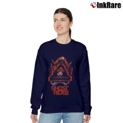 Women’s Ghost Rider Marvel Vintage Relaxed Sweatshirt in navy | Soft, Laid-Back Vibe
