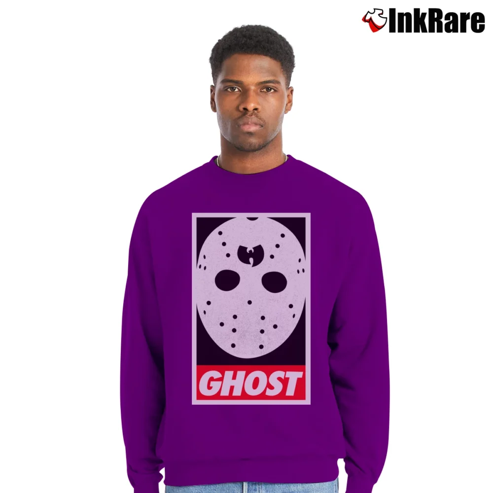 Men’s Ghostface Killah Wu Tang Crewneck Sweatshirt in purple | Cozy Fabric, Clean Style
