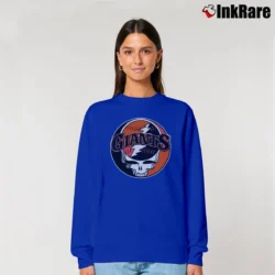 Women’s Giants Grateful Dead Steal Your Face Relaxed Sweatshirt in royal blue | Soft, Laid-Back Vibe