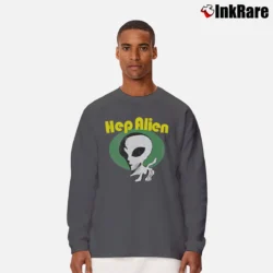 Men’s Gilmore Girls Hep Alien Band Logo Long-Sleeve Shirt in charcoal | Sleek, Lightweight, Year-Round Wear