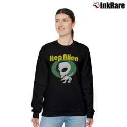 Women’s Gilmore Girls Hep Alien Band Logo Relaxed Sweatshirt in black | Soft, Laid-Back Vibe