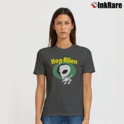 Women’s Gilmore Girls Hep Alien Band Logo Signature T-Shirt in charcoal | Soft, Flattering Fit