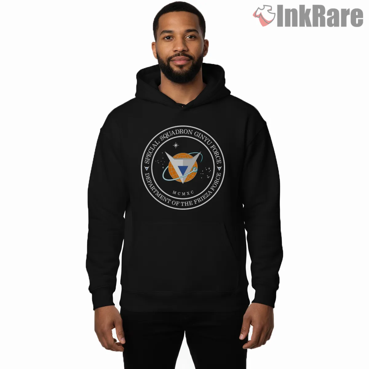 Ginyu Force Special Squadron Emblem Hoodie Black Ginyu Force Special Squadron Emblem Shirt on black hoodie for men graphic tee