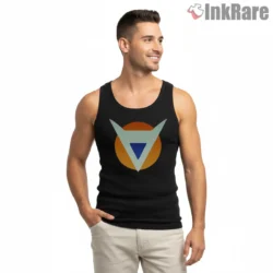 Ginyu Special Corps Emblem Retro Badge Shirt on black tank top for men graphic tee