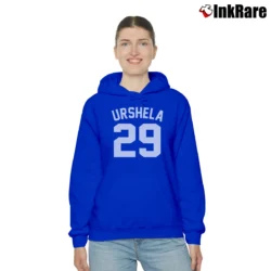 Women’s Gio Urshela Yankees Baseball Cozy Hoodie in royal blue | Warm, Structured, Stylish