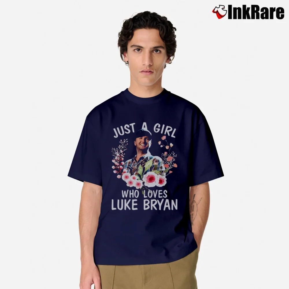 Men’s Girl Who Loves Luke Bryan Classic T-Shirt in navy | Soft, Breathable Everyday Wear