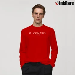Men’s Givenchy Black Fashion Graphic Long-Sleeve Shirt in red | Sleek, Lightweight, Year-Round Wear