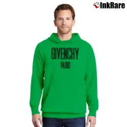 Men’s Givenchy Paris Designer Inspired Pullover Hoodie in irish green | Cozy, Durable, Modern Fit