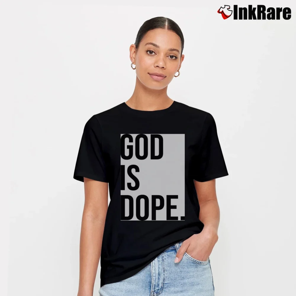 Women’s God Is Dope Signature T-Shirt in black | Soft, Flattering Fit