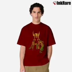 Men’s God Of Mischief Loki Classic Marvel Classic T-Shirt in maroon | Soft, Breathable Everyday Wear