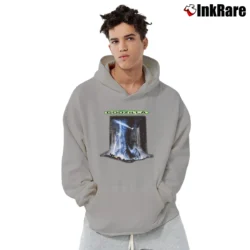 Men’s Godzilla 1998 Movie Promo Graphic Pullover Hoodie in sport grey | Cozy, Durable, Modern Fit