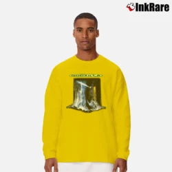 Men’s Godzilla 1998 Movie Promo Graphic Long-Sleeve Shirt in yellow | Sleek, Lightweight, Year-Round Wear