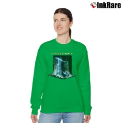 Women’s Godzilla 1998 Movie Promo Graphic Relaxed Sweatshirt in irish green | Soft, Laid-Back Vibe