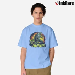 Men’s Godzilla Big In Japan Vintage Style Classic T-Shirt in light blue | Soft, Breathable Everyday Wear