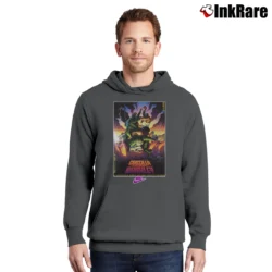 Men’s Godzilla Charles Barkley 1992 World Tour Vintage Pullover Hoodie in charcoal | Cozy, Durable, Modern Fit
