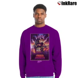 Men’s Godzilla Charles Barkley 1992 World Tour Vintage Crewneck Sweatshirt in purple | Cozy Fabric, Clean Style