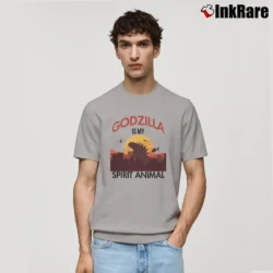 Men’s Godzilla Is My Spirit Animal Funny Graphic Classic T-Shirt in sport grey | Soft, Breathable Everyday Wear