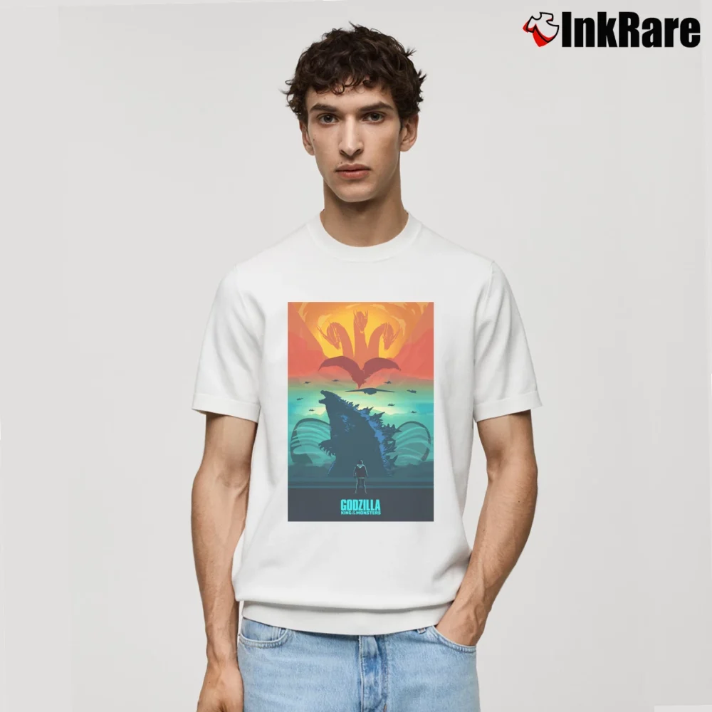 Men’s Godzilla King Of Monsters Graphic Classic Classic T-Shirt in white | Soft, Breathable Everyday Wear