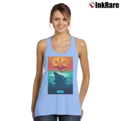 Women’s Godzilla King Of Monsters Graphic Classic Tank Top in light blue | Lightweight, Movement-Friendly