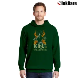 Men’s Godzilla King Of The Monsters Pullover Hoodie in forest green | Cozy, Durable, Modern Fit