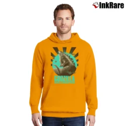 Men’s Godzilla King Of The Monsters Pullover Hoodie in orange | Cozy, Durable, Modern Fit