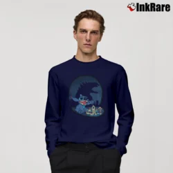 Men’s Godzilla King Of The Monsters Lilo And Stitch Dream Big Long-Sleeve Shirt in navy | Sleek, Lightweight, Year-Round Wear