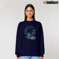 Women’s Godzilla King Of The Monsters Lilo And Stitch Dream Big Relaxed Sweatshirt in navy | Soft, Laid-Back Vibe