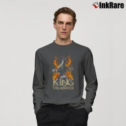 Men’s Godzilla King Of The Monsters Long-Sleeve Shirt in charcoal | Sleek, Lightweight, Year-Round Wear