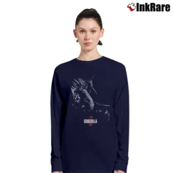 Women’s Godzilla King of the Monsters Long-Sleeve Top in navy | Sleek, Versatile, All-Season