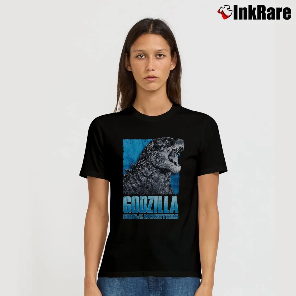 Women’s Godzilla King Of The Monsters Movie Roar Signature T-Shirt in black | Soft, Flattering Fit