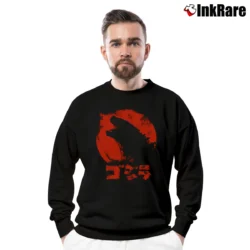 Men’s Godzilla King of the Monsters Crewneck Sweatshirt in black | Cozy Fabric, Clean Style