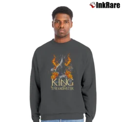 Men’s Godzilla King Of The Monsters Crewneck Sweatshirt in charcoal | Cozy Fabric, Clean Style