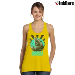 Women’s Godzilla King Of The Monsters Tank Top in yellow | Lightweight, Movement-Friendly