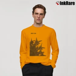 Men’s Godzilla Minus One Two Sides Spikes Classic Cotton Long-Sleeve Shirt in orange | Sleek, Lightweight, Year-Round Wear