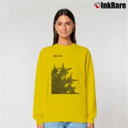 Women’s Godzilla Minus One Two Sides Spikes Classic Cotton Relaxed Sweatshirt in yellow | Soft, Laid-Back Vibe