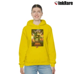 Women’s Godzilla Vs Charles Barkley 1992 Vintage Cozy Hoodie in yellow | Warm, Structured, Stylish