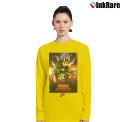 Women’s Godzilla Vs Charles Barkley 1992 Vintage Long-Sleeve Top in yellow | Sleek, Versatile, All-Season