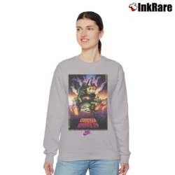 Women’s Godzilla Vs Charles Barkley Classic Relaxed Sweatshirt in sport grey | Soft, Laid-Back Vibe