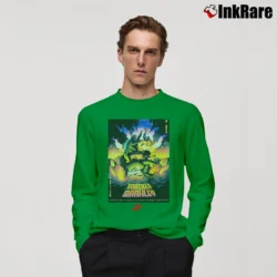 Men’s Godzilla Vs Charles Barkley Promotional Crossover Long-Sleeve Shirt in irish green | Sleek, Lightweight, Year-Round Wear