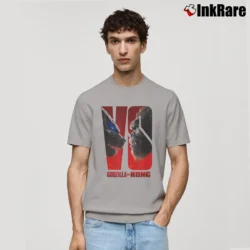 Men’s Godzilla Vs Kong Premiere Battle Scene Classic T-Shirt in sport grey | Soft, Breathable Everyday Wear
