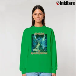 Women’s Godzilla Vs Space Godzilla 1994 Japanese Kaiju Movie Relaxed Sweatshirt in irish green | Soft, Laid-Back Vibe