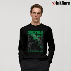 Men’s Godzilla World Destruction Tour Graphic Long-Sleeve Shirt in black | Sleek, Lightweight, Year-Round Wear